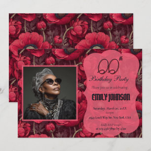 Elegante Anemonen 30e verjaardagscadeaus voor moed Kaart