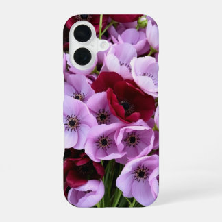 Elegante Anemonen iPhone 16 Hoesje