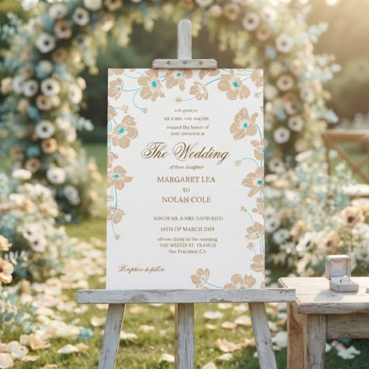 Elegante Anemoon Bloem Bruiloft Uitnodiging