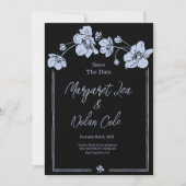 Elegante Anemoon Bloemige Save the Date Kaart (Voorkant)