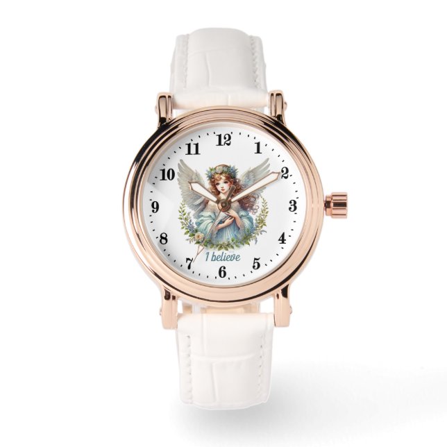 Elegante Angel liefhebbers aanpasbaar Horloge (Voorkant)