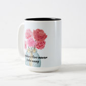 Elegante anjer voor mama Mok (Voorkant links)