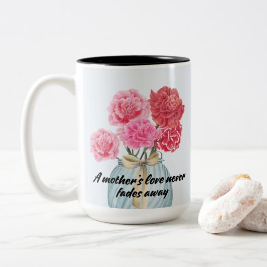 Elegante anjer voor mama Mok (Met donut)