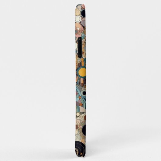 Elegante Antiek Art Nouveau stijl Bloemenstijl Case-Mate iPhone Case (Achterkant/rechts)