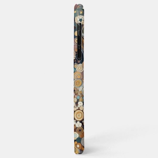 Elegante Antiek Art Nouveau stijl Bloemenstijl Case-Mate iPhone Case (Achterkant/links)