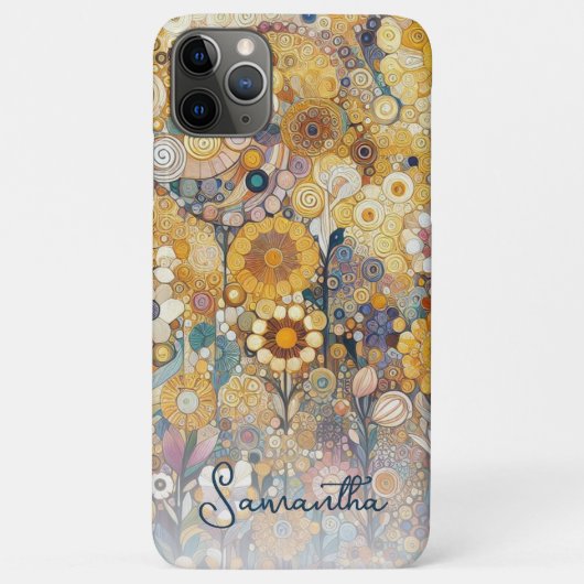 Elegante Antiek Art Nouveau stijl Bloemenstijl Case-Mate iPhone Case (Achterkant)
