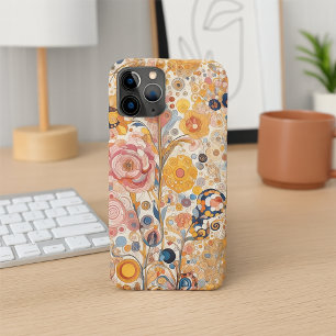 Elegante Antiek Art Nouveau stijl Bloemenstijl iPhone 11Pro Max Hoesje