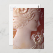 Elegante  Antiek cameo Briefkaart (Voorkant / Achterkant)