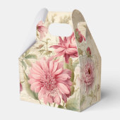 Elegante Antiek  Franse bloemencollage Bedankdoosjes (Achterkant)