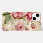 Elegante Antiek Franse bloemencollage Case-Mate iPhone Case (Achterkant (horizontaal))