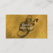 Elegante Antiek look bruiloft behuizing Kaart Visitekaartje (Achterkant)