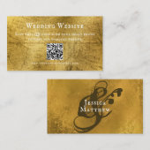 Elegante Antiek look bruiloft behuizing Kaart Visitekaartje (Voorkant / Achterkant)