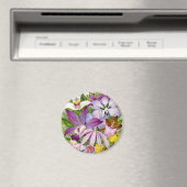 Elegante /Antiek orchideeën magneet (Insitu (Vaatwasser))