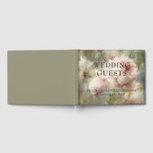 Elegante Antiek Rozen Zachte Roze Waterverf Bloeme Gastenboek (Volledig)