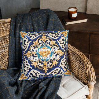 Elegante Antiek Tegel Retirement Gifts voor Moeder Kussen