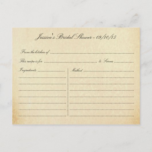 Elegante Antiek wervelingen Vrijgezellenfeest Rece Uitnodiging Briefkaart (Achterkant)