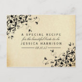 Elegante Antiek wervelingen Vrijgezellenfeest Rece Uitnodiging Briefkaart (Voorkant)