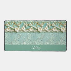 Elegante antieke bloemen verstelbare bureauloper bureaumat