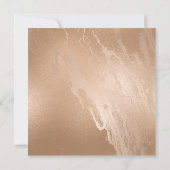 Elegante Antieke Gouden Marmeren Moderne Trouwdag Kaart (Achterkant)