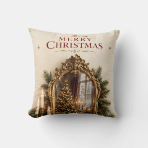 Elegante Antieke Spiegel Kerstmis, Vintage Europes Kussen