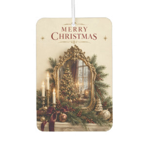 Elegante Antieke Spiegel Kerstmis, Vintage Europes Luchtverfrisser