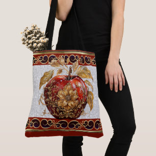 Elegante appel voor de leraar - zie terug tote bag