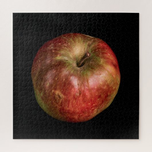 Elegante Appelcollectie op Zwart Legpuzzel (Verticaal)