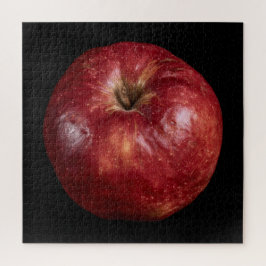 Elegante appelcollectie op zwart legpuzzel