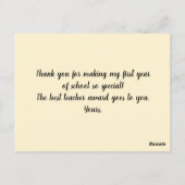 Elegante  Apple Beste Leraar Ooit Briefkaart (Achterkant)