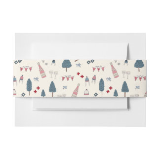 Elegante Apres Ski Bachelorette Berg Weekend Uitnodigingen Wikkel