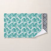Elegante Aqua Abstract Handdoekenset Bad Handdoek (Handdoek)
