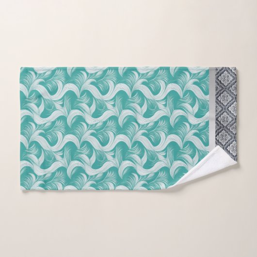 Elegante Aqua Abstracte handdoekset Bad Handdoek (Handdoek)