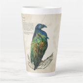 Elegante aquarel bedreigde Nicobarduif Latte Mok (Voorkant)