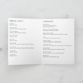 Elegante aquarel bladeren bruiloft programma (Binnen)