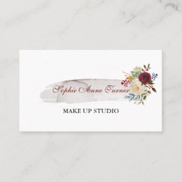 Elegante aquarel Bloemen Bourgogne Professional Visitekaartje