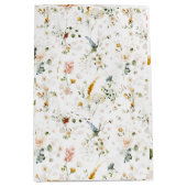 Elegante Aquarel Bloementuin   Medium Cadeauzakje (Voorkant)