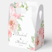Elegante aquarel botanische lente cadeauverpakking bedankdoosjes (Geopend)