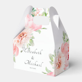Elegante aquarel Botanische Lente Favor Doos Bedankdoosjes