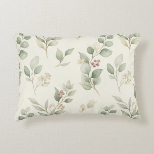 Elegante Aquarel Eucalyptus en Roze Bes Bota Accent Kussen