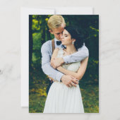 Elegante Aquarel Groen Marmer Agaat Geode Foto Save The Date (Achterkant)