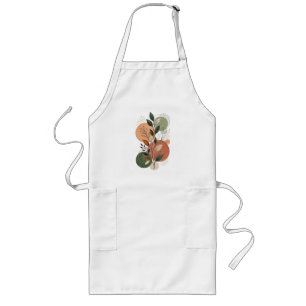 Elegante aquarel herfst botanische fruitkeuken lang schort