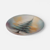 Elegante aquarel kerstboom papier Bord (Gekanteld)