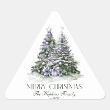 Elegante aquarel kerstboom