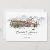 Elegante aquarel locatie illustratie | Digitaal Kaart (Voorkant)