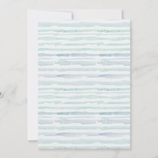 Elegante Aquarel Nautilus Zeiljacht Trouw Bedankkaart (Achterkant)