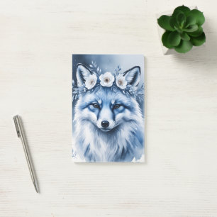 Elegante aquarel poolvos bloem notebook post-it® notes