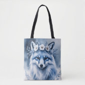 Elegante Aquarel Poolvos Bloem Tas (Voorkant)