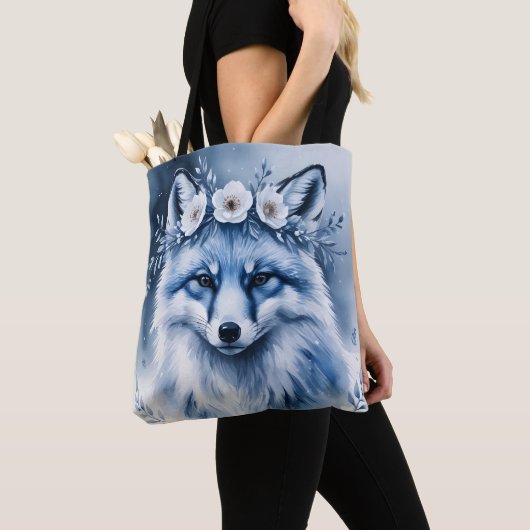 Elegante Aquarel Poolvos Bloem Tas (Dichtbij)