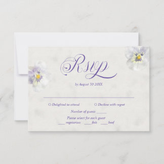 Elegante aquarel stijl bruiloft RSVP kaart
