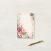 Elegante Aquarel Tulpentuin Bloemen Post-it® Notes (Op bureau)